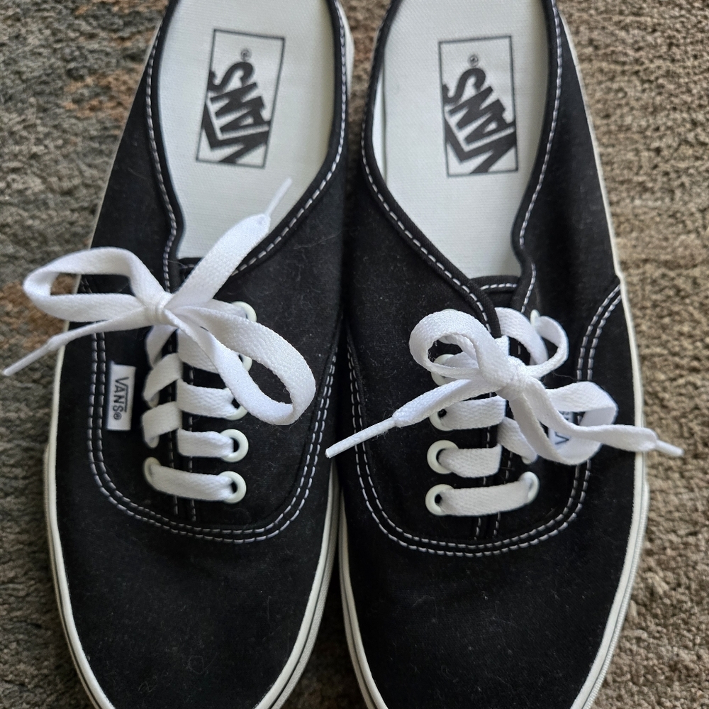 Vans Black Canvas Sneakers